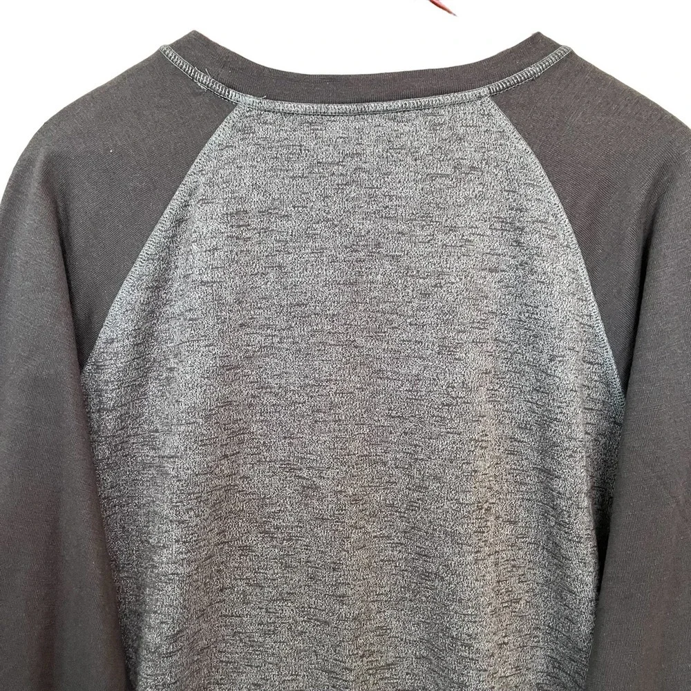 Eddie Bauer Long Sleeve Shirt Mens XXL Heather Brown Pullover Campcore Workwear